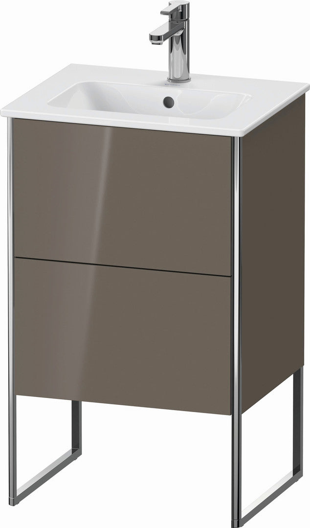 Duravit XSquare 20" Flannel Gray Two Drawer Floorstanding Vanity Unit (XS445708989)
