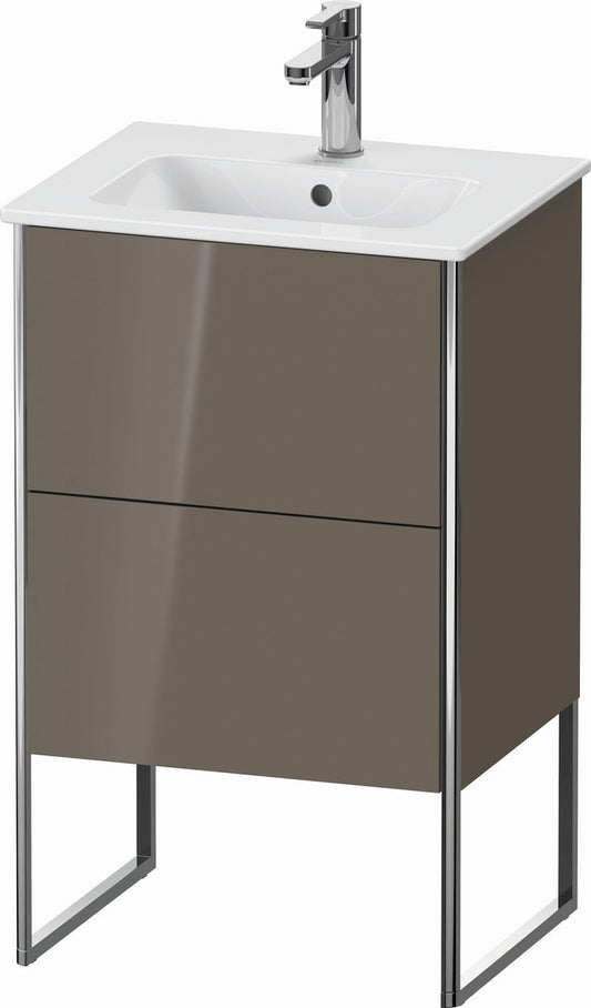 Duravit XSquare 20" Flannel Gray Two Drawer Floorstanding Vanity Unit (XS445708989)