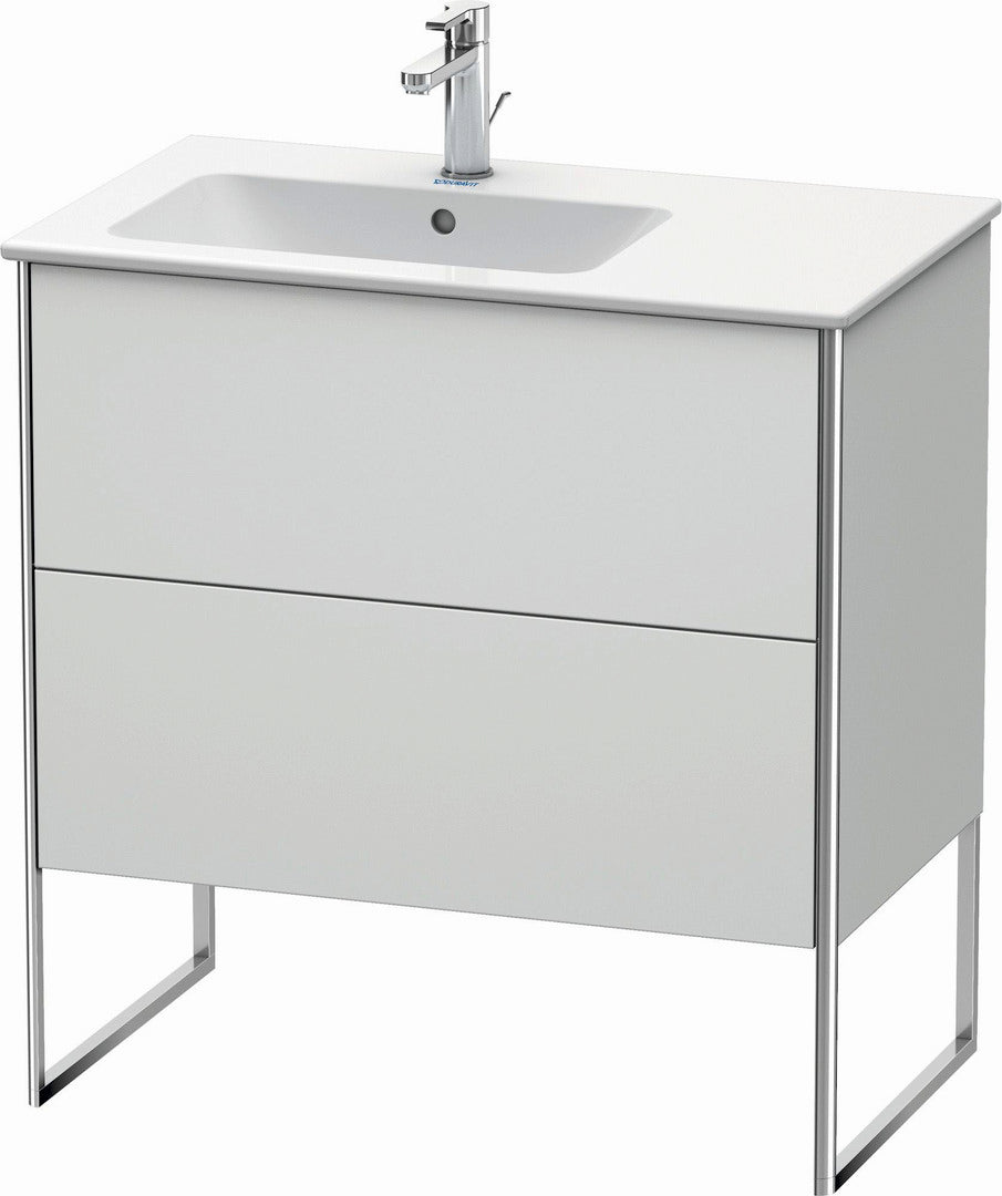 Duravit XSquare 32" White Satin Matt Two Drawer Floorstanding Vanity Unit (XS445003636)