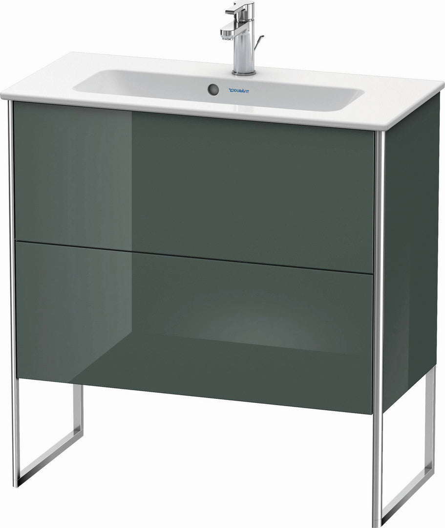 Duravit XSquare 32" Dolomite Gray Two Drawer Floorstanding Vanity Unit (XS445503838)