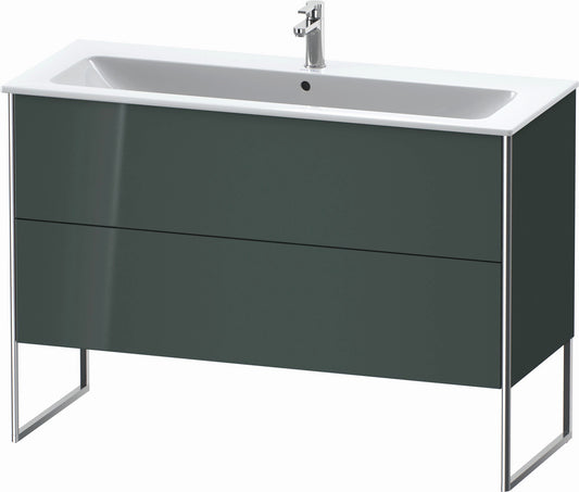Duravit XSquare 48" Dolomite Gray Two Drawer Floorstanding Vanity Unit (XS444803838)