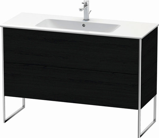Duravit XSquare 48" Oak Black Two Drawer Floorstanding Vanity Unit (XS444801616)