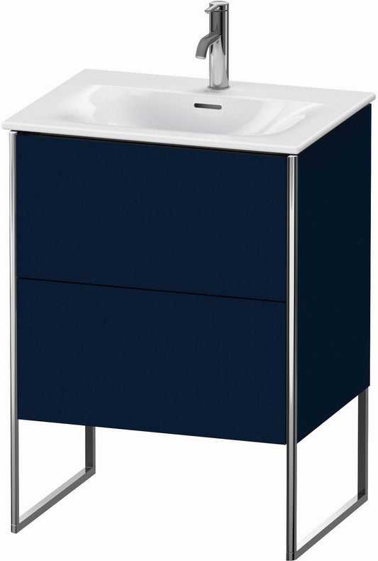 Duravit XSquare 24" Midnight Blue Two Drawer Floorstanding Vanity Unit (XS452209898)