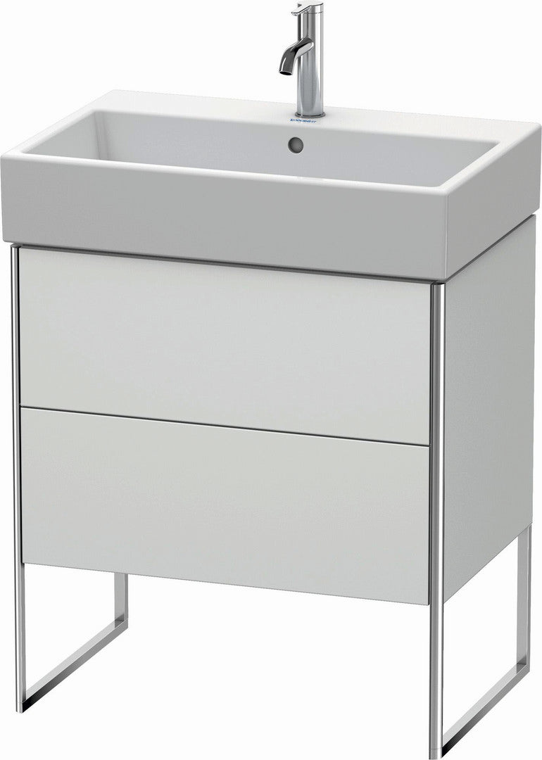 Duravit XSquare 27" White Satin Matt Two Drawer Floorstanding Vanity Unit (XS447403636)
