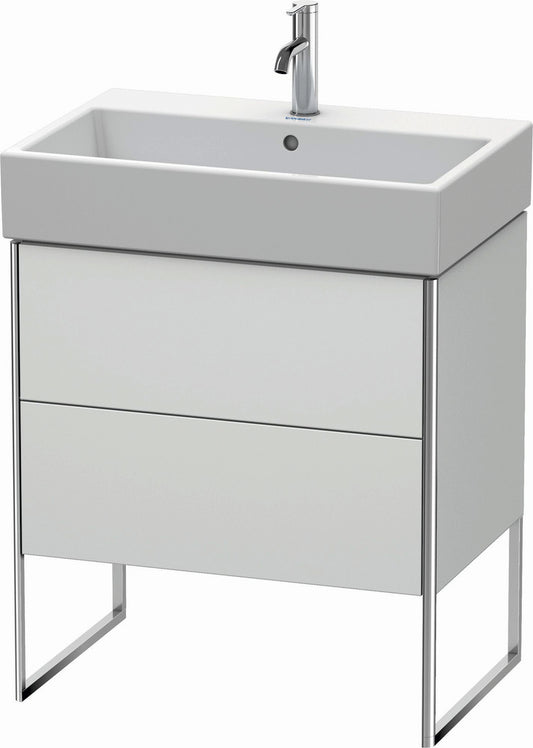 Duravit XSquare 27" White Satin Matt Two Drawer Floorstanding Vanity Unit (XS447403636)
