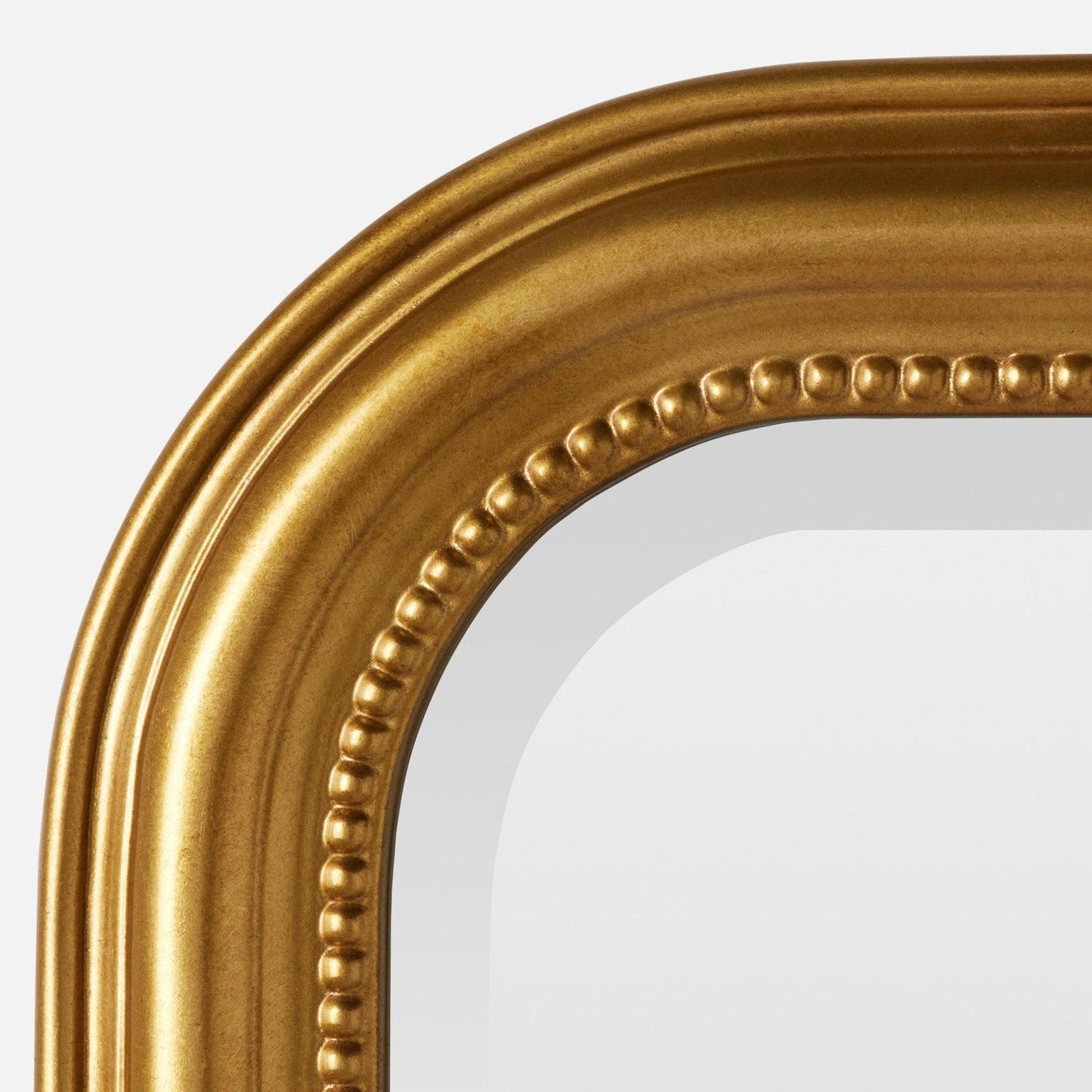 Made Goods Phillipe 26" x 38" Arch Gold Leaf Wood Mirror
