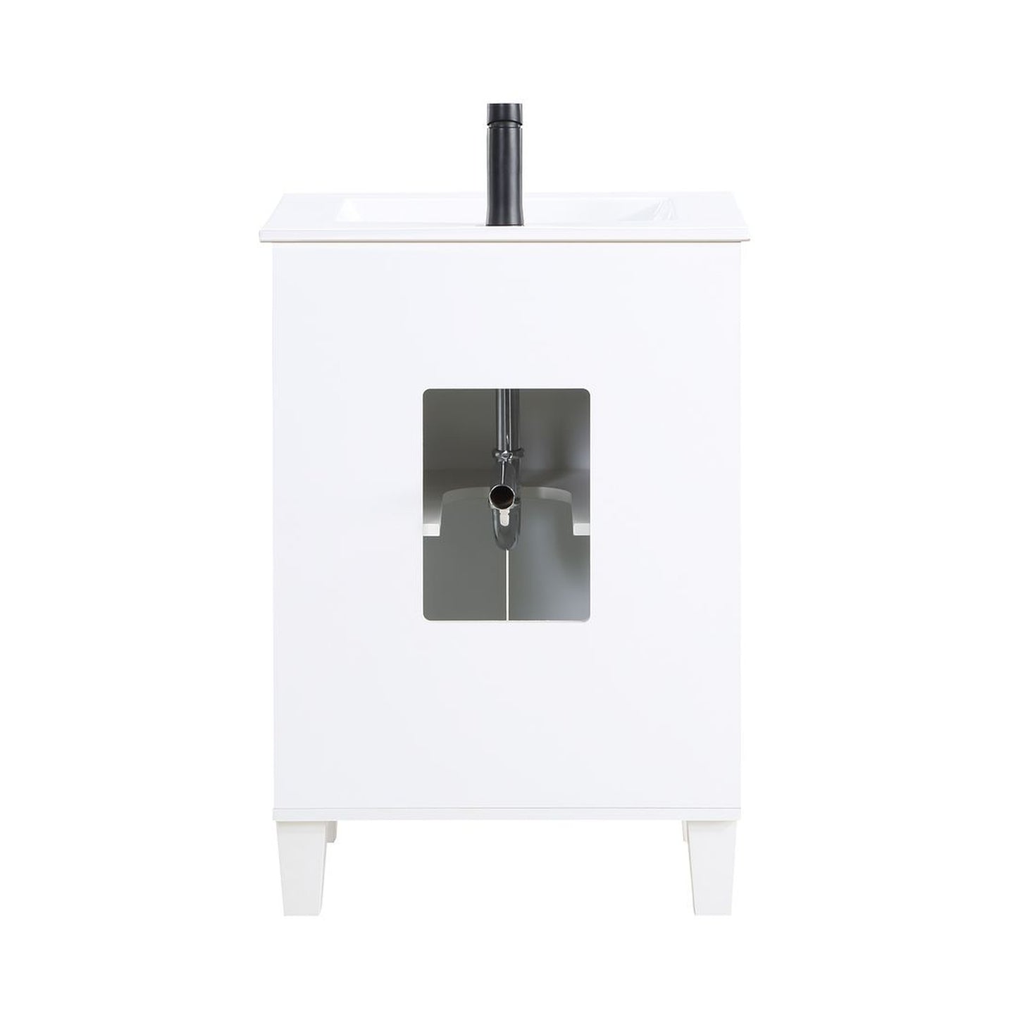Manhattan Comfort Hyde 24" Bathroom Vanity Sink In White