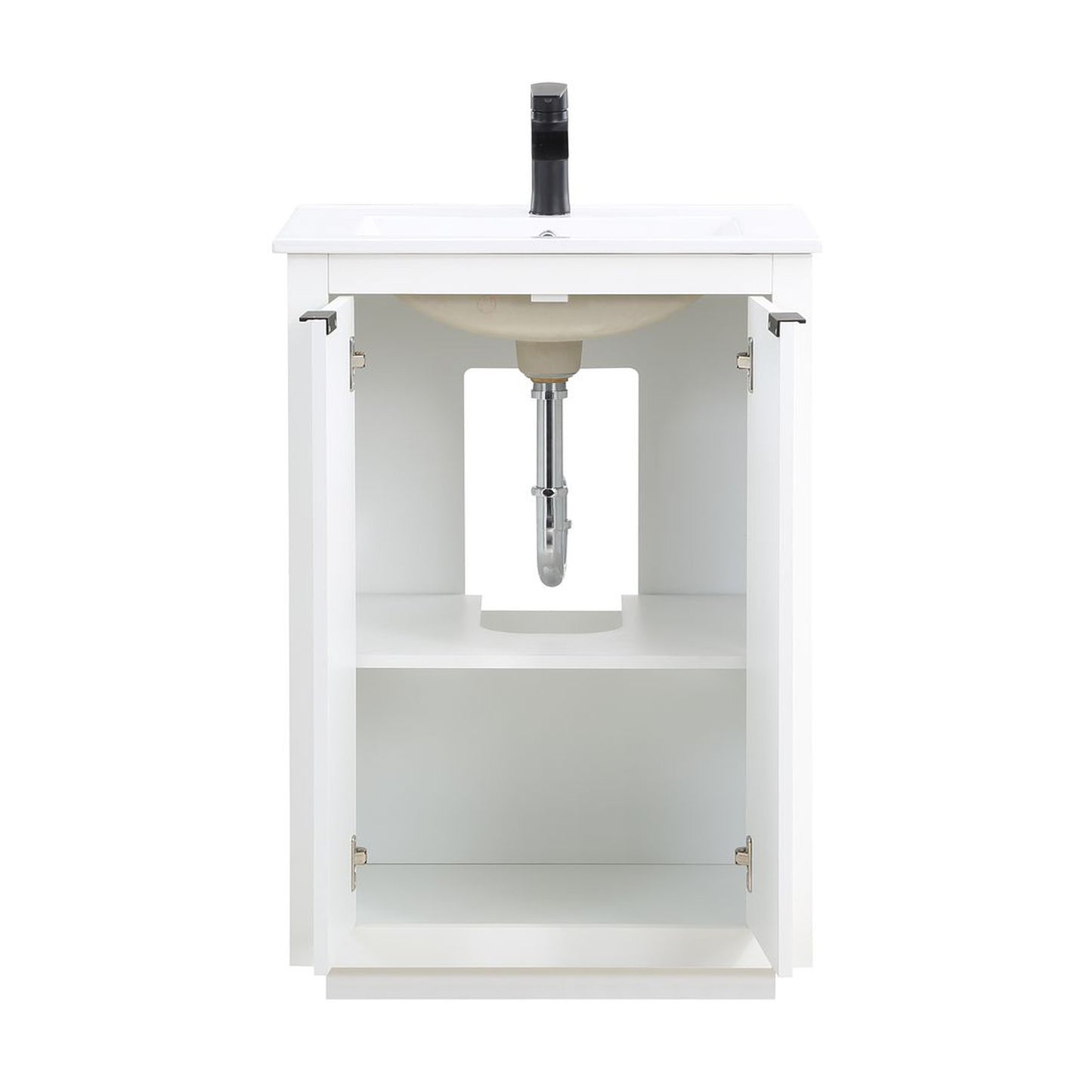Manhattan Comfort Malverne 24" Bathroom Vanity Sink In White