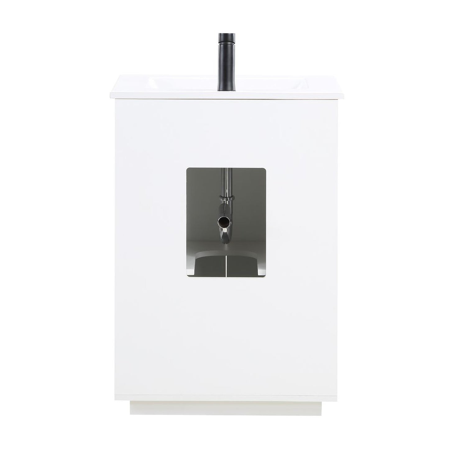 Manhattan Comfort Malverne 24" Bathroom Vanity Sink In White