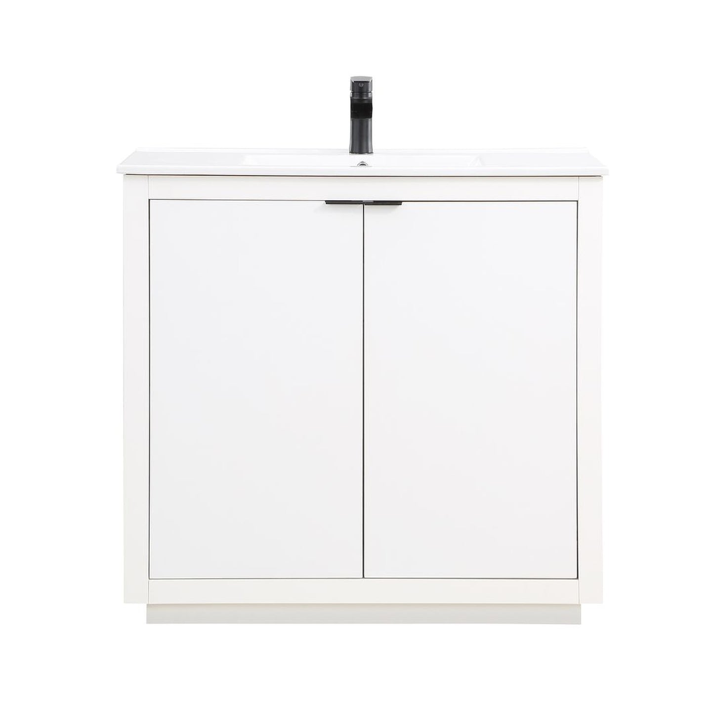 Manhattan Comfort Malverne 36" Bathroom Vanity Sink In White