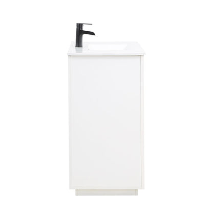 Manhattan Comfort Malverne 36" Bathroom Vanity Sink In White