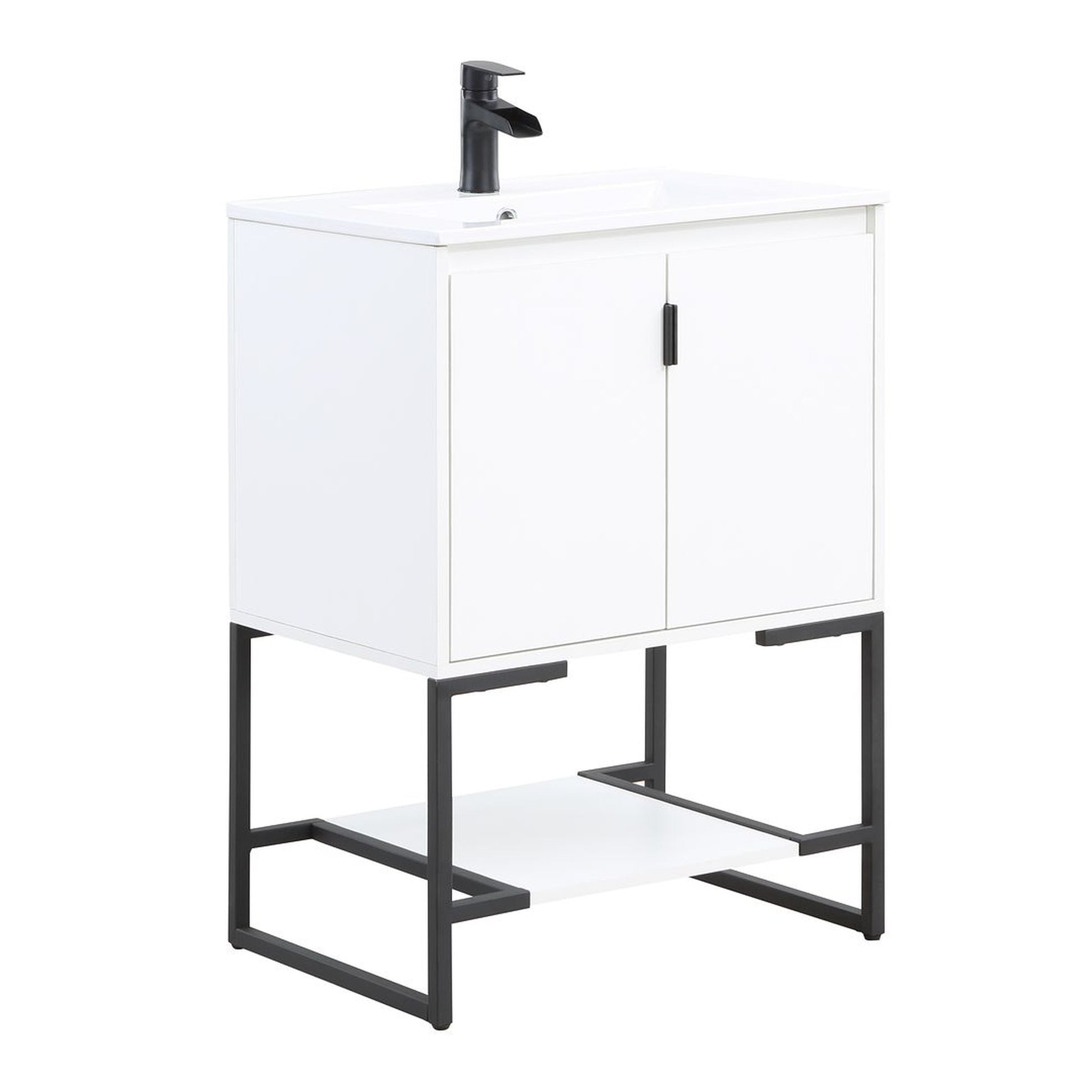 Manhattan Comfort Scarsdale 24" Bathroom Vanity Sink In White