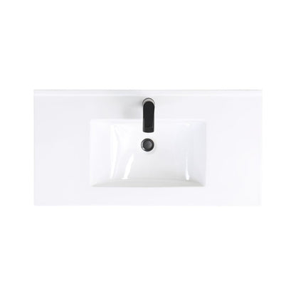 Manhattan Comfort Scarsdale 36" Bathroom Vanity Sink In White