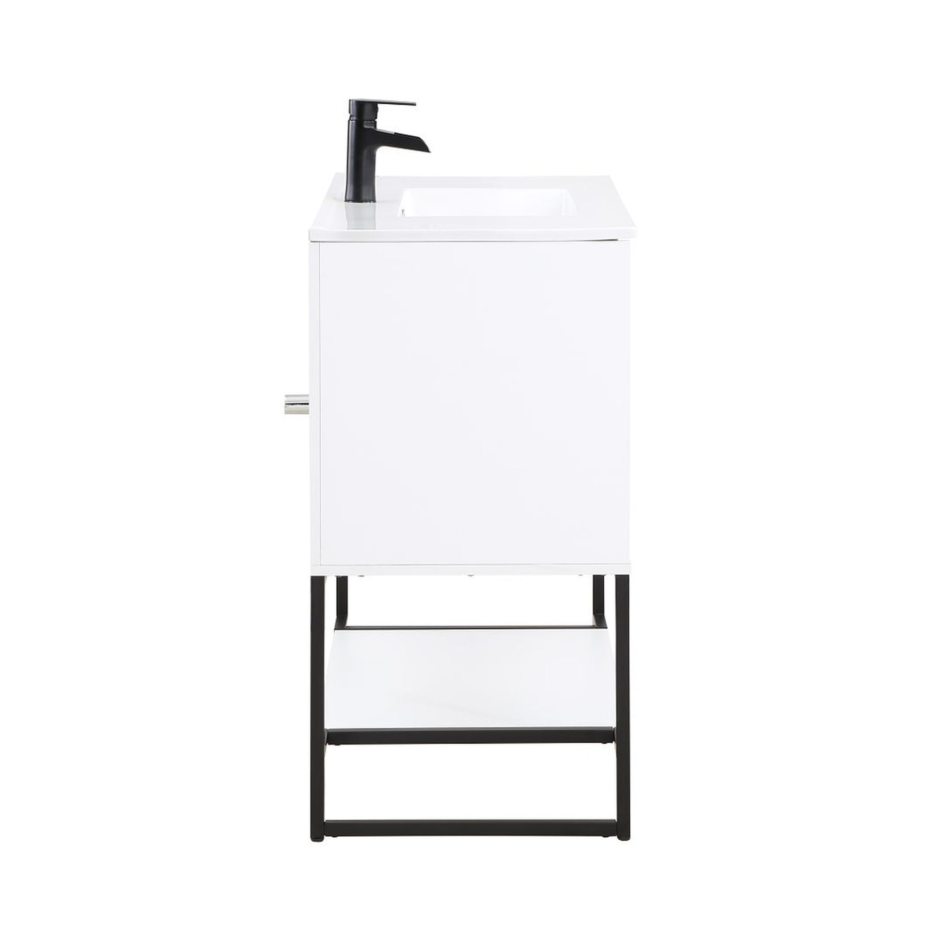 Manhattan Comfort Scarsdale 36" Bathroom Vanity Sink In White