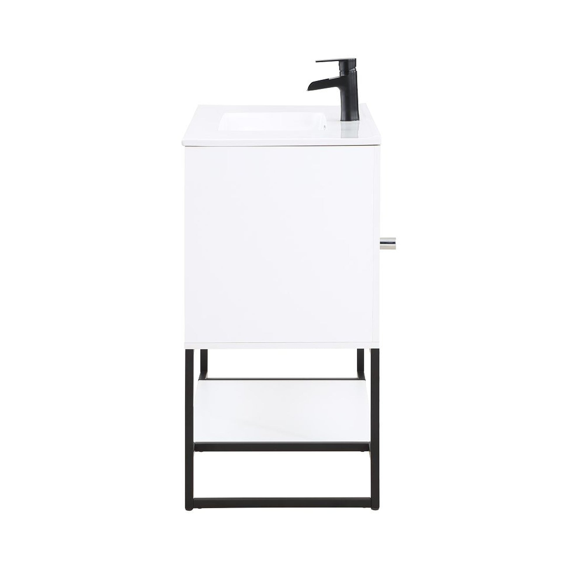 Manhattan Comfort Scarsdale 36" Bathroom Vanity Sink In White