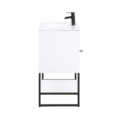 Manhattan Comfort Scarsdale 36" Bathroom Vanity Sink In White