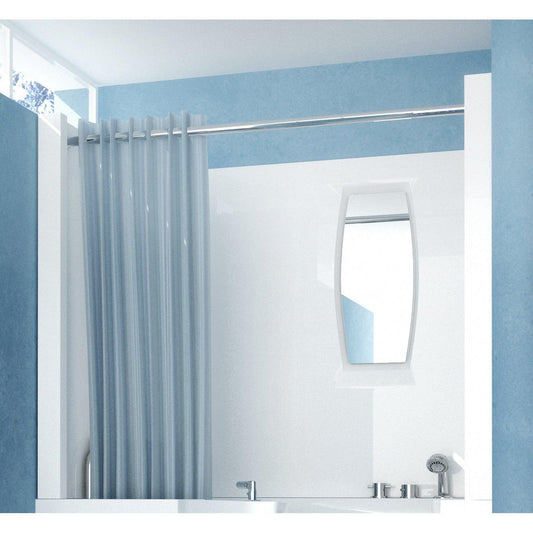 MediTub Shower Enclosure 27" x 47" 3-Piece Walk-In Bathtub Surround in White
