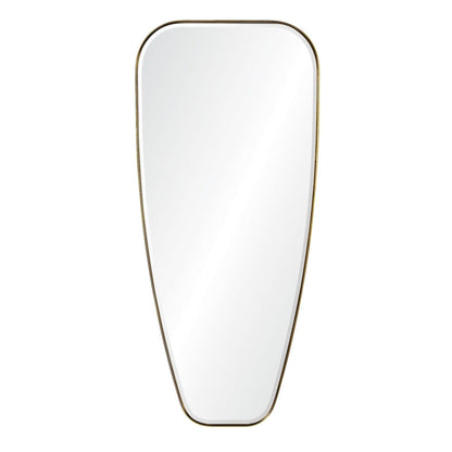 Mirror Home 19" x 42"Hand welded polished stainless steel bathroom mirror finished in burnished brass.