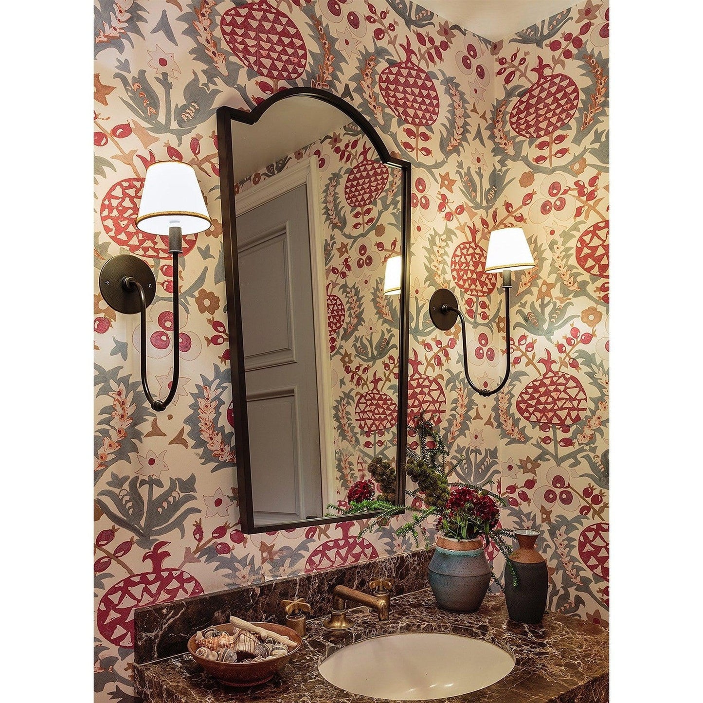 Mirror Home 22" x 40"Hand welded and polished stainless steel bathroom mirror finished in black nickel.