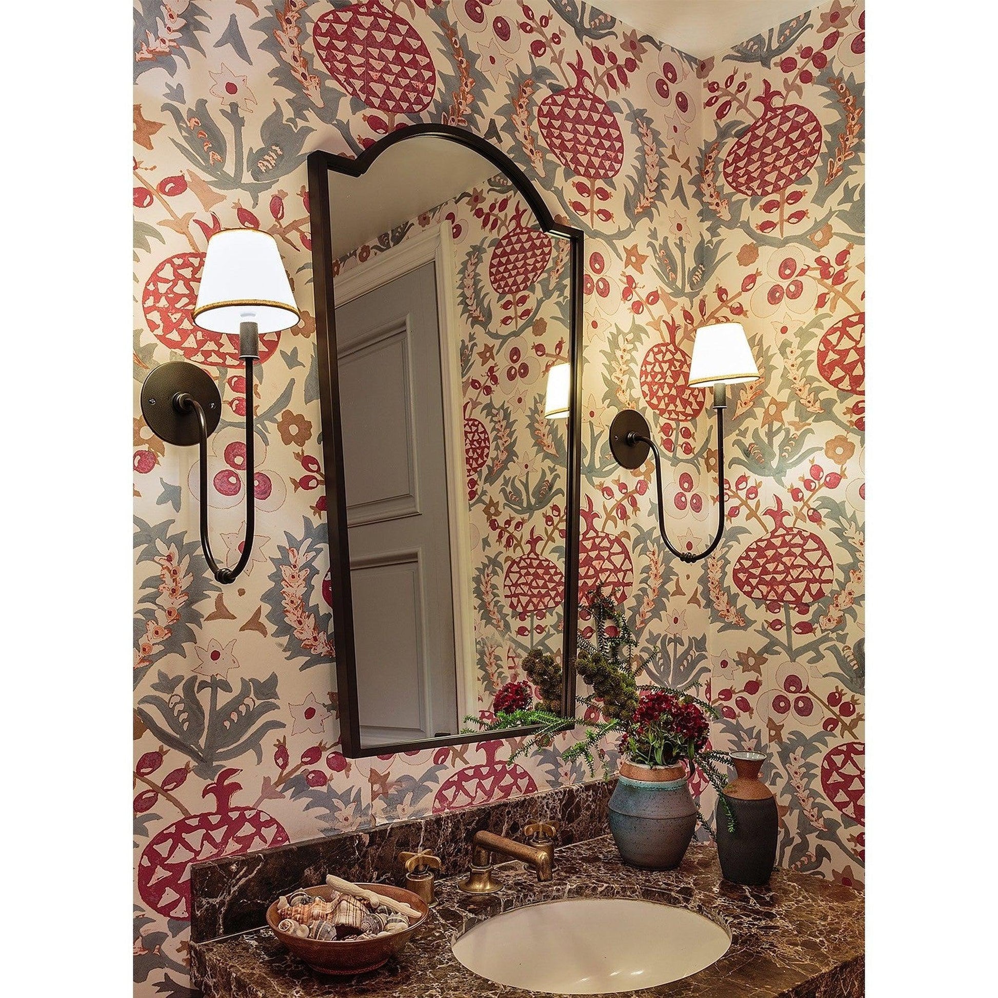 Mirror Home 22" x 40"Hand welded and polished stainless steel bathroom mirror finished in black nickel.