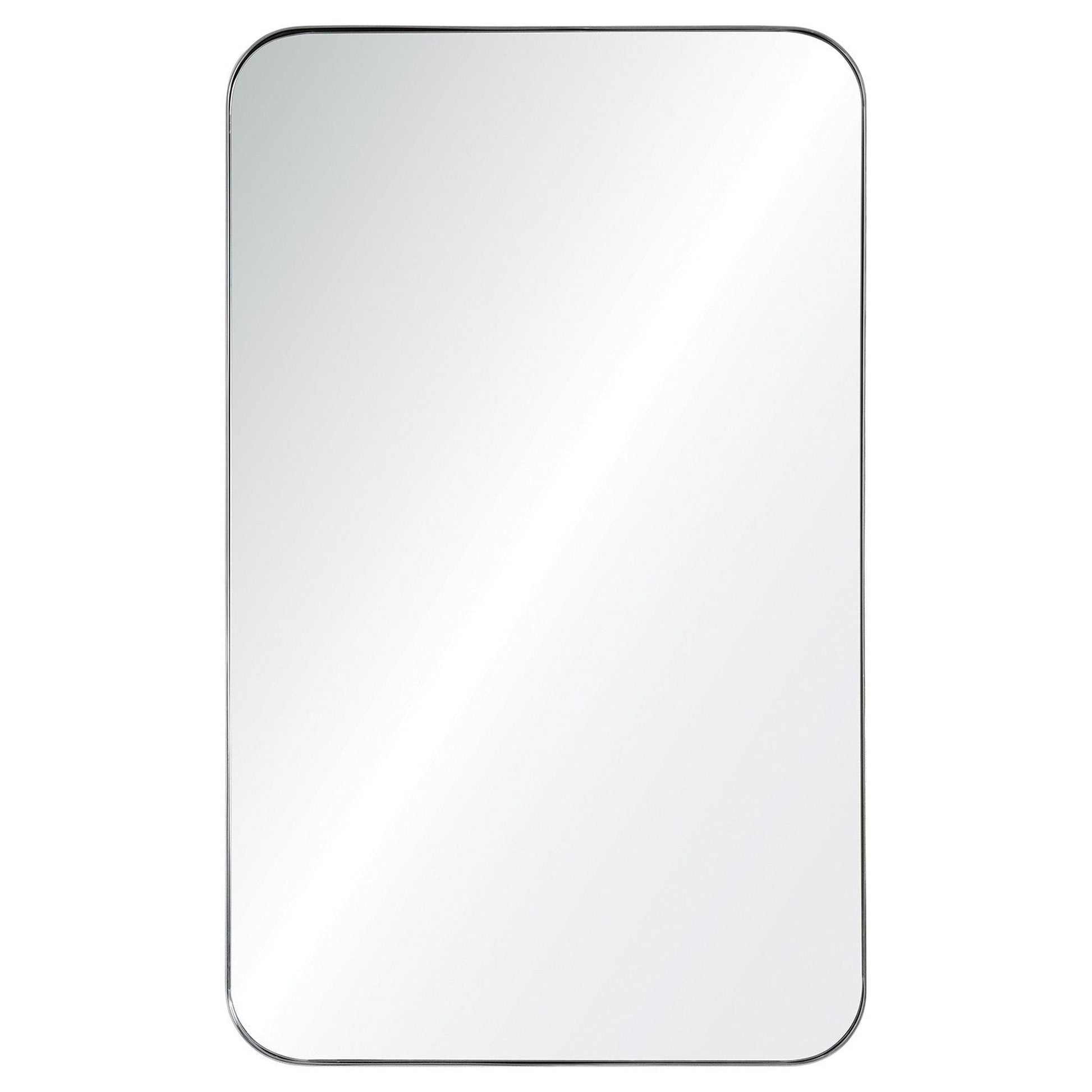 Mirror Home 26" x 42"Hand welded and polished stainless steel bathroom framed mirror.