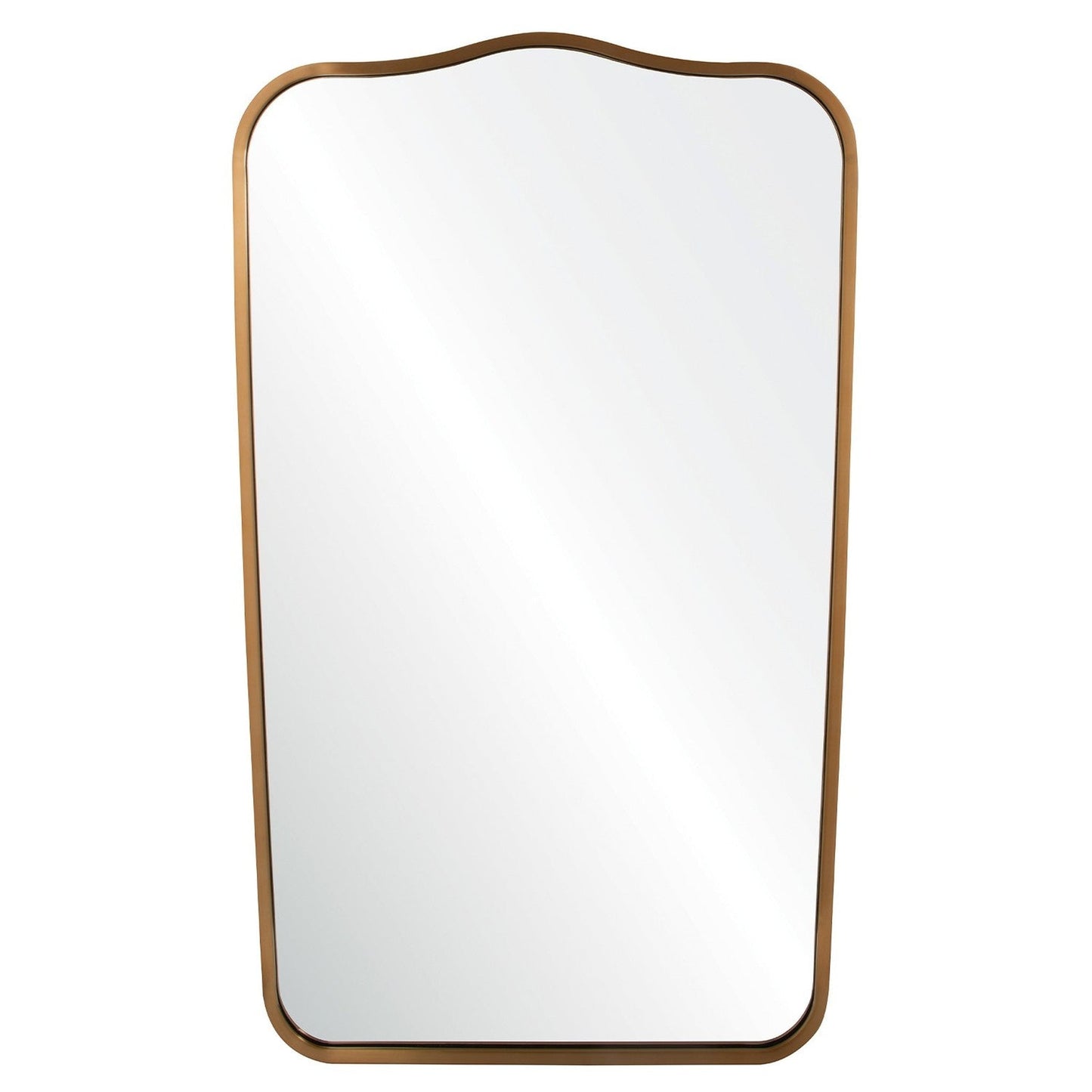 Mirror Home 26" x 42"Hand welded stainless steel bathroom mirror finished in antiqued light bronze.