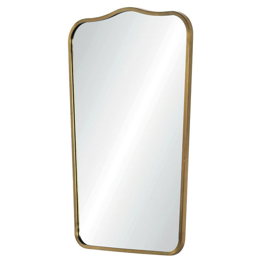 Mirror Home 26" x 42"Hand welded stainless steel bathroom mirror finished in antiqued light bronze.