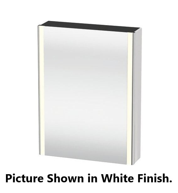Duravit XSquare 24" Stone Gray Mirror Cabinet With Lighting (XS7111R9797)
