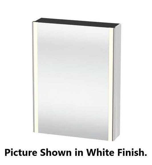Duravit XSquare 24" Stone Gray Mirror Cabinet With Lighting (XS7111R9797)