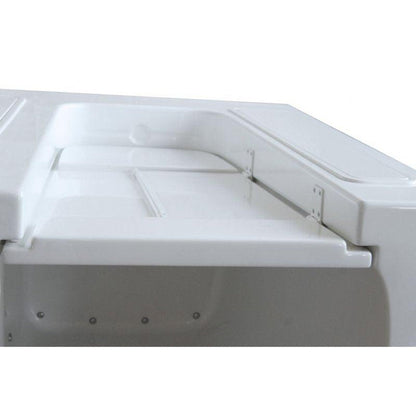 Mobility Bathworks 26"W x 46"L x 38"H Walk-In Left Hand Air Jetted Tub - White