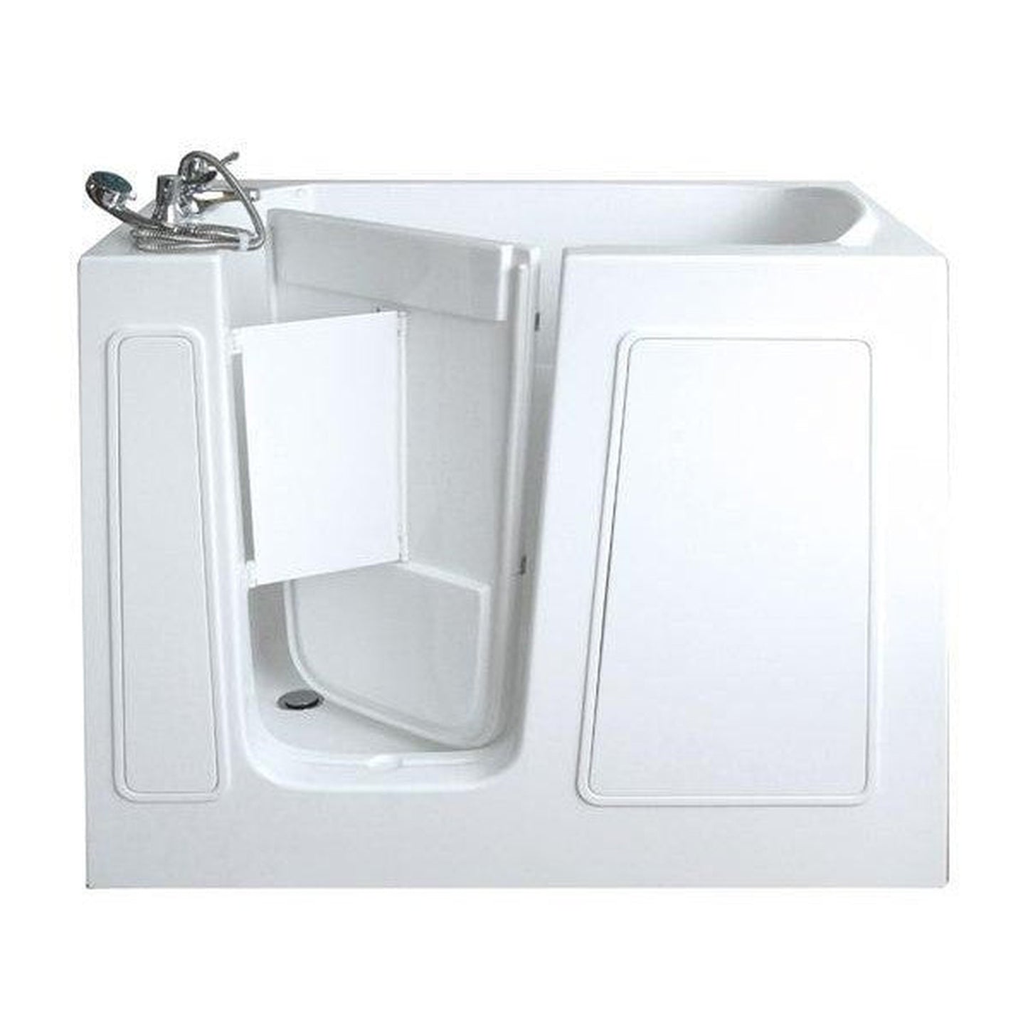 Mobility Bathworks 26"W x 46"L x 38"H Walk-In Left Hand Air Jetted Tub - White