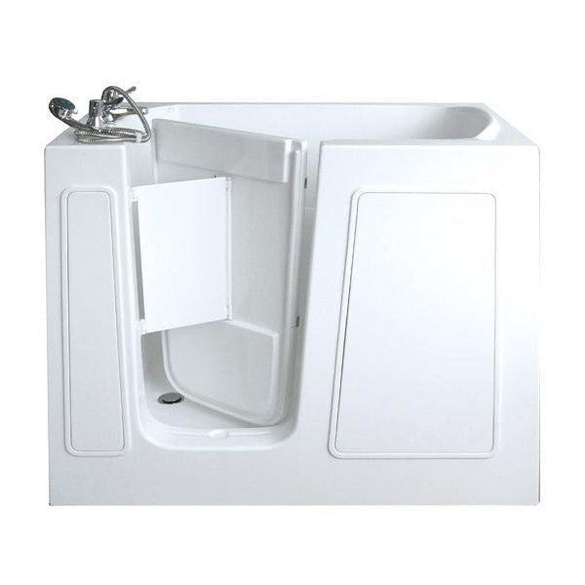 Mobility Bathworks 26"W x 46"L x 38"H Walk-In Left Hand Air Jetted Tub - White