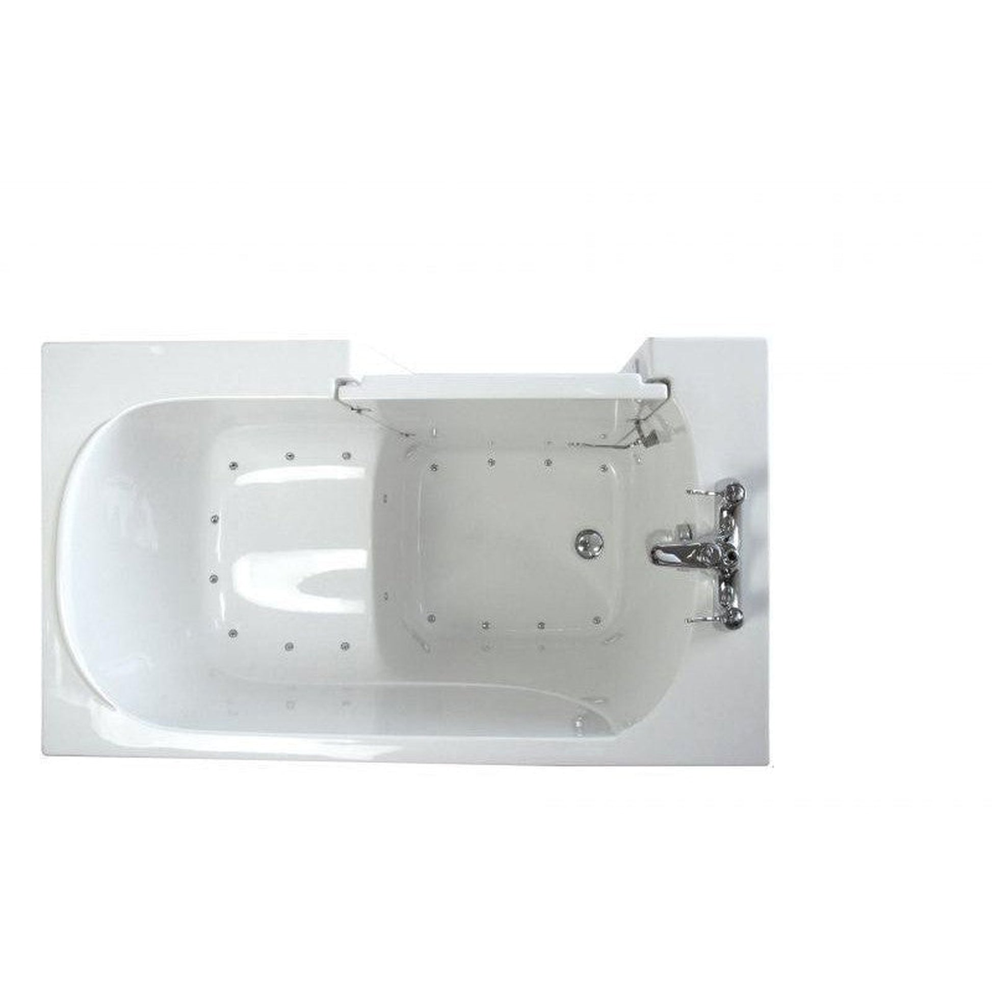 Mobility Bathworks 26"W x 46"L x 38"H Walk-In Left Hand Air Jetted Tub - White