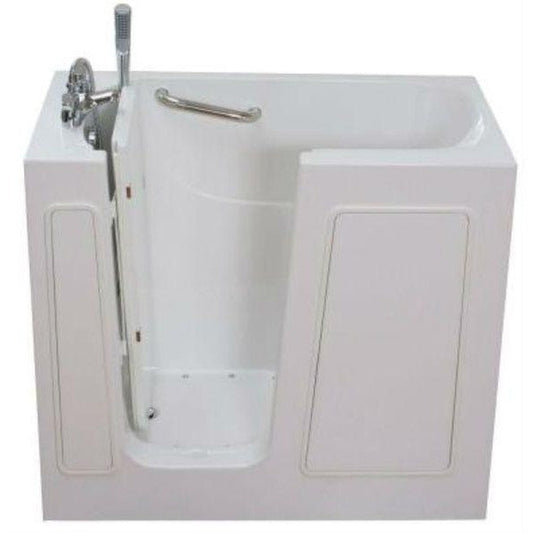 Mobility Bathworks 26"W x 46"L x 38"H Walk-In Left Hand Air Jetted Tub - White