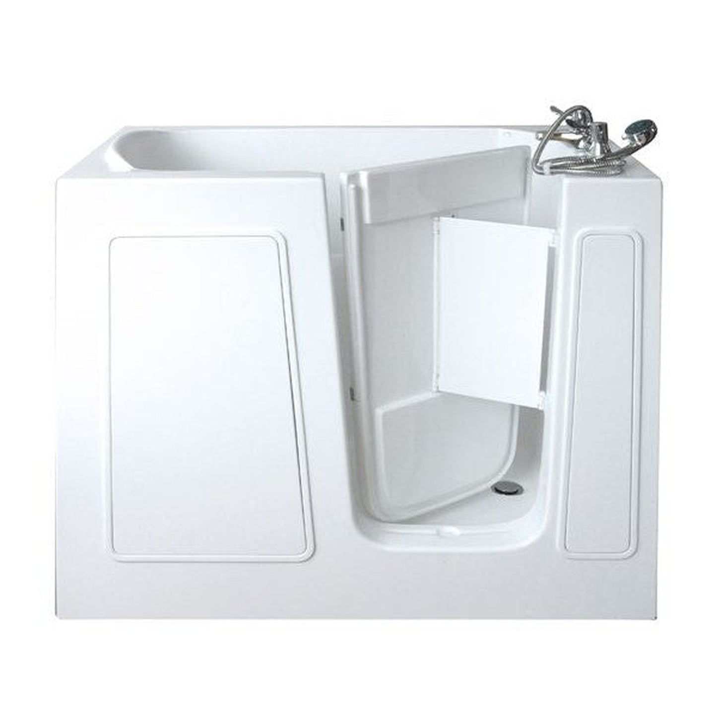 Mobility Bathworks 26"W x 46"L x 38"H Walk-In Left Hand Dual Jetted Tub - White