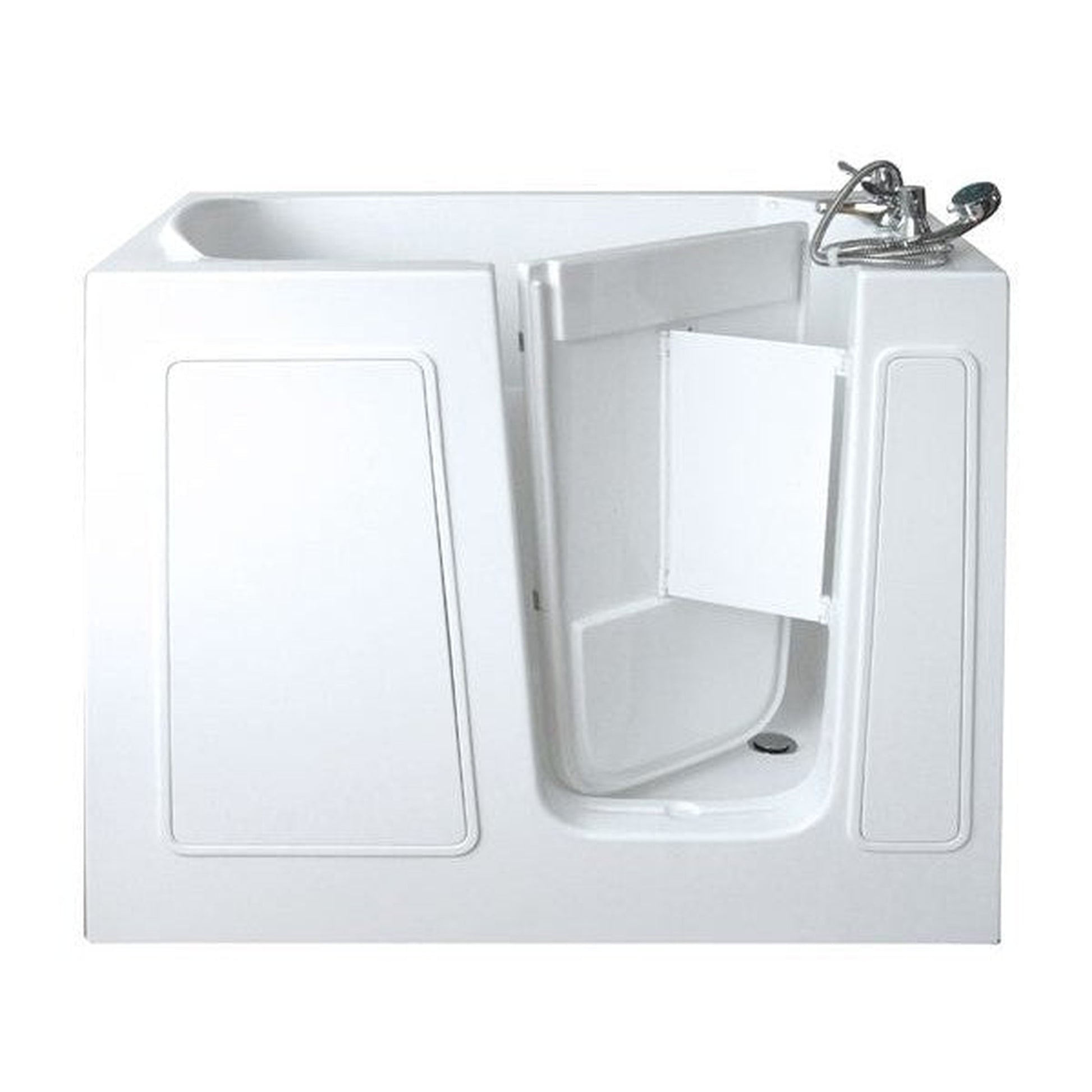Mobility Bathworks 26"W x 46"L x 38"H Walk-In Left Hand Dual Jetted Tub - White