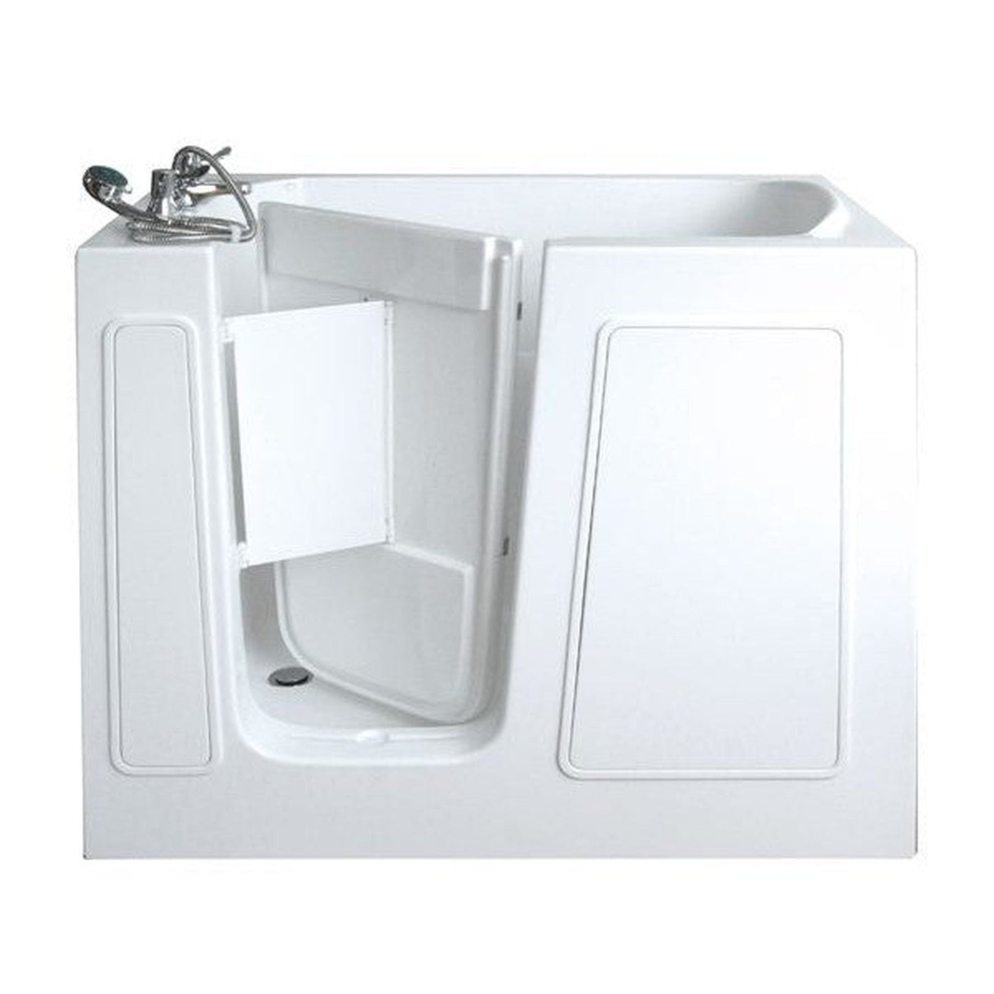Mobility Bathworks 26"W x 46"L x 38"H Walk-In Left Hand Water Jetted Tub