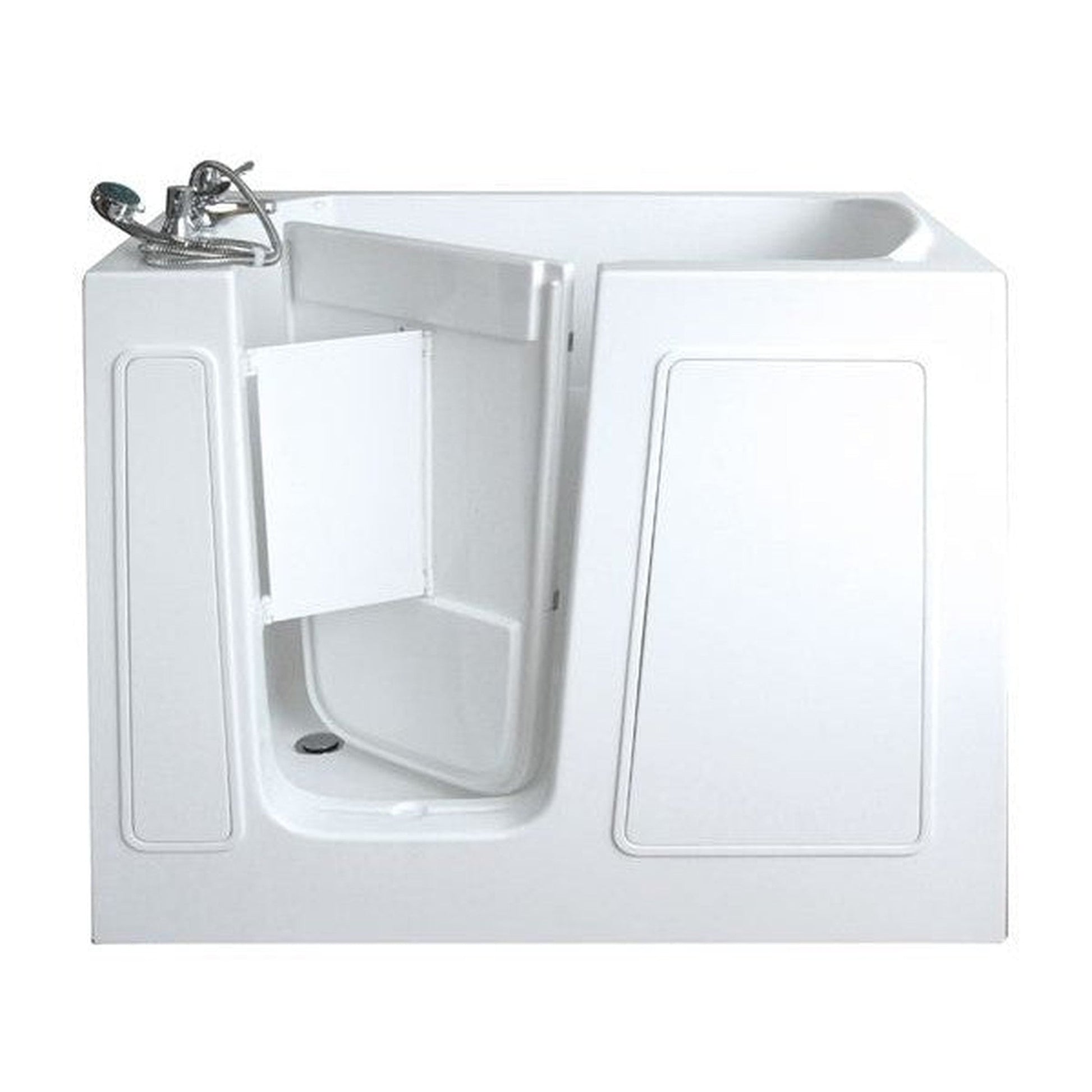 Mobility Bathworks 26"W x 46"L x 38"H Walk-In Left Hand Water Jetted Tub