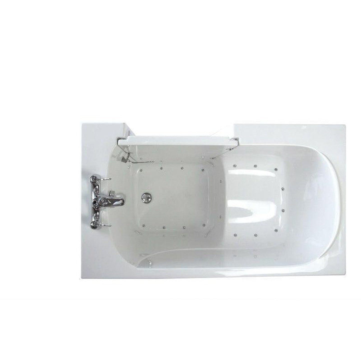 Mobility Bathworks 26"W x 46"L x 38"H Walk-In Right Hand Air Jetted Tub - White
