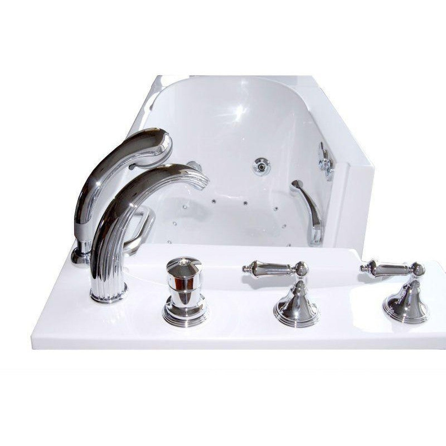 Mobility Bathworks 26"W x 53"L x 36"H Walk-In Left Hand Dual Jetted Tub - White