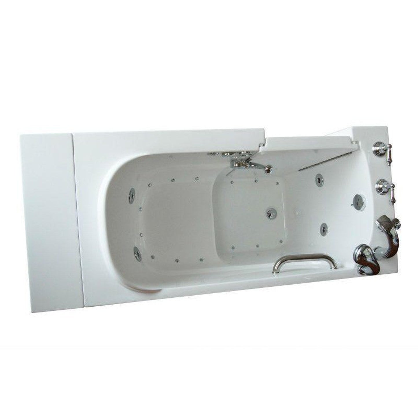 Mobility Bathworks 26"W x 53"L x 36"H Walk-In Left Hand Dual Jetted Tub - White