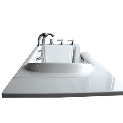Mobility Bathworks 26"W x 53"L x 36"H Walk-In Right Hand Water Jetted Tub -White