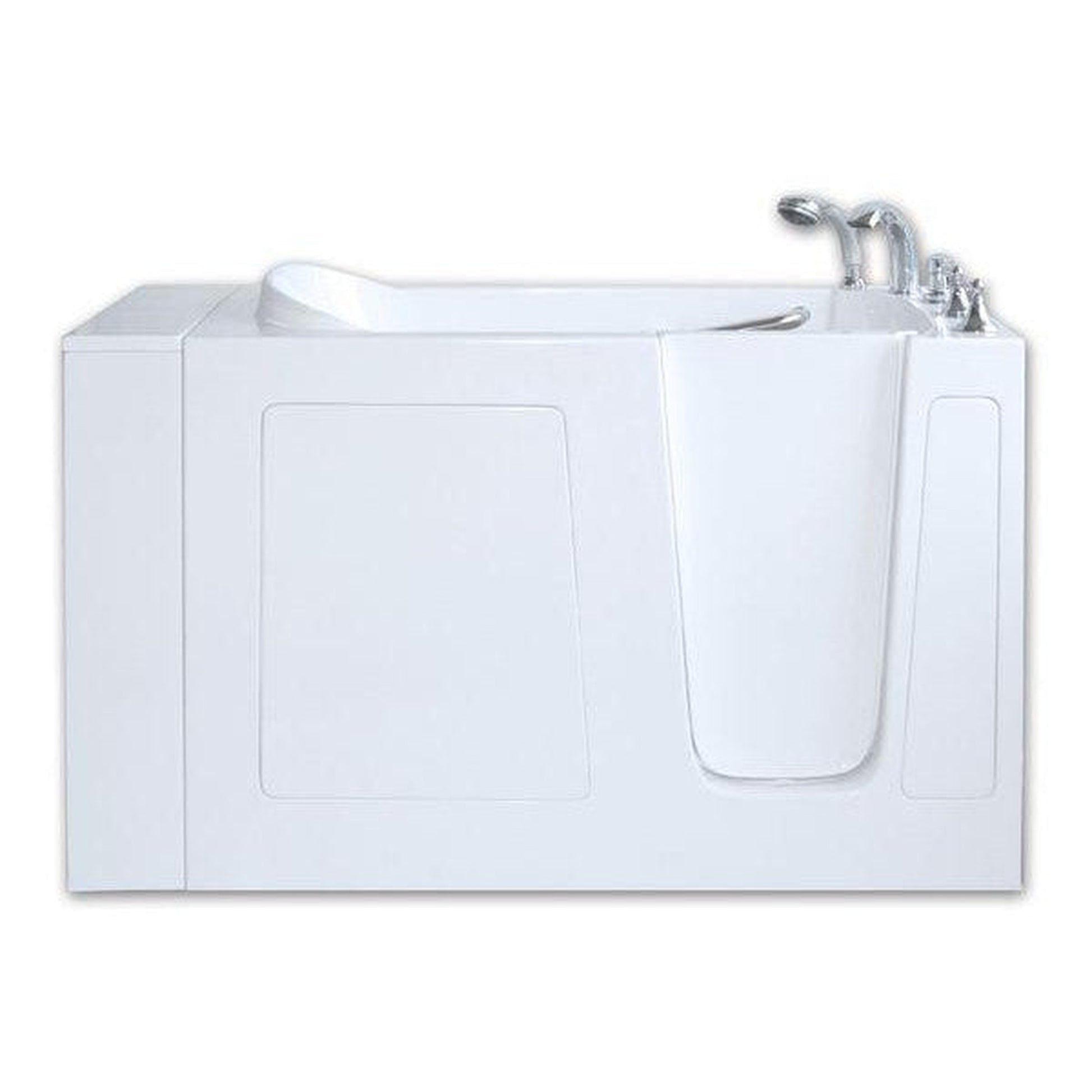 Mobility Bathworks 26"W x 53"L x 36"H Walk-In Right Hand Water Jetted Tub -White