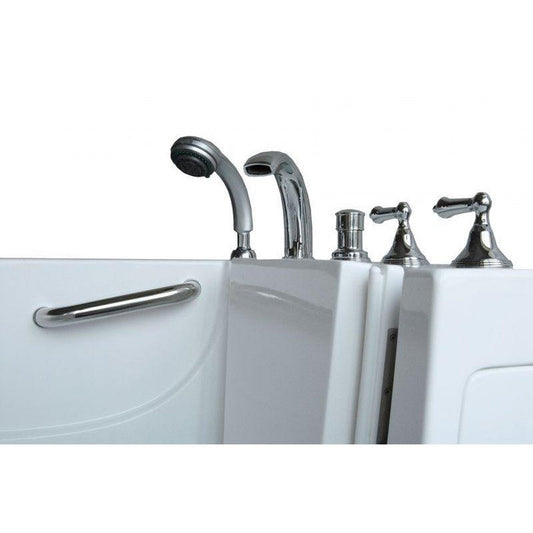 Mobility Bathworks 26"W x 53"L x 36"H Walk-In Right Hand Water Jetted Tub -White