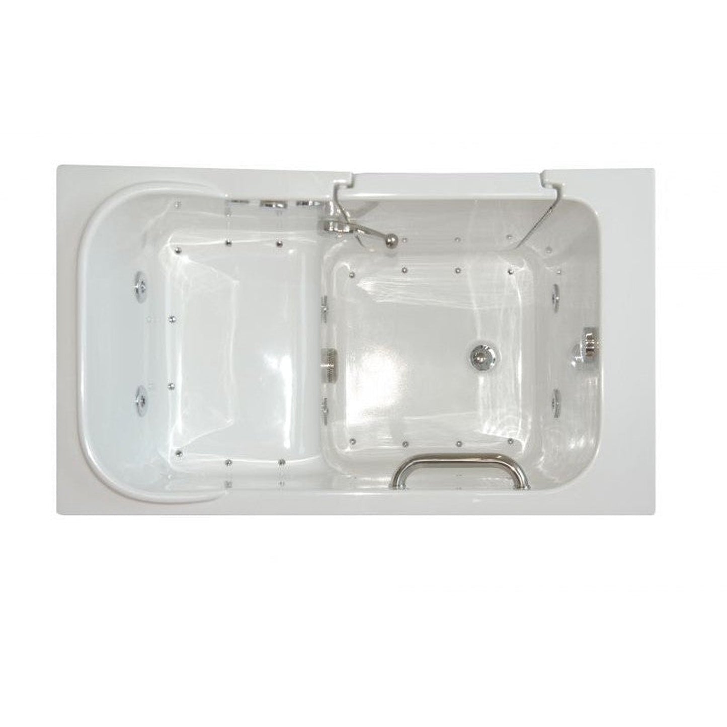 Mobility Bathworks 28"W x 48"L x 40"H Walk-In Left Hand Dual Jetted Tub - White
