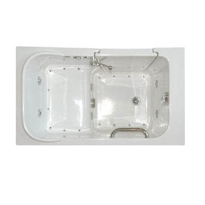 Mobility Bathworks 28"W x 48"L x 40"H Walk-In Left Hand Dual Jetted Tub - White