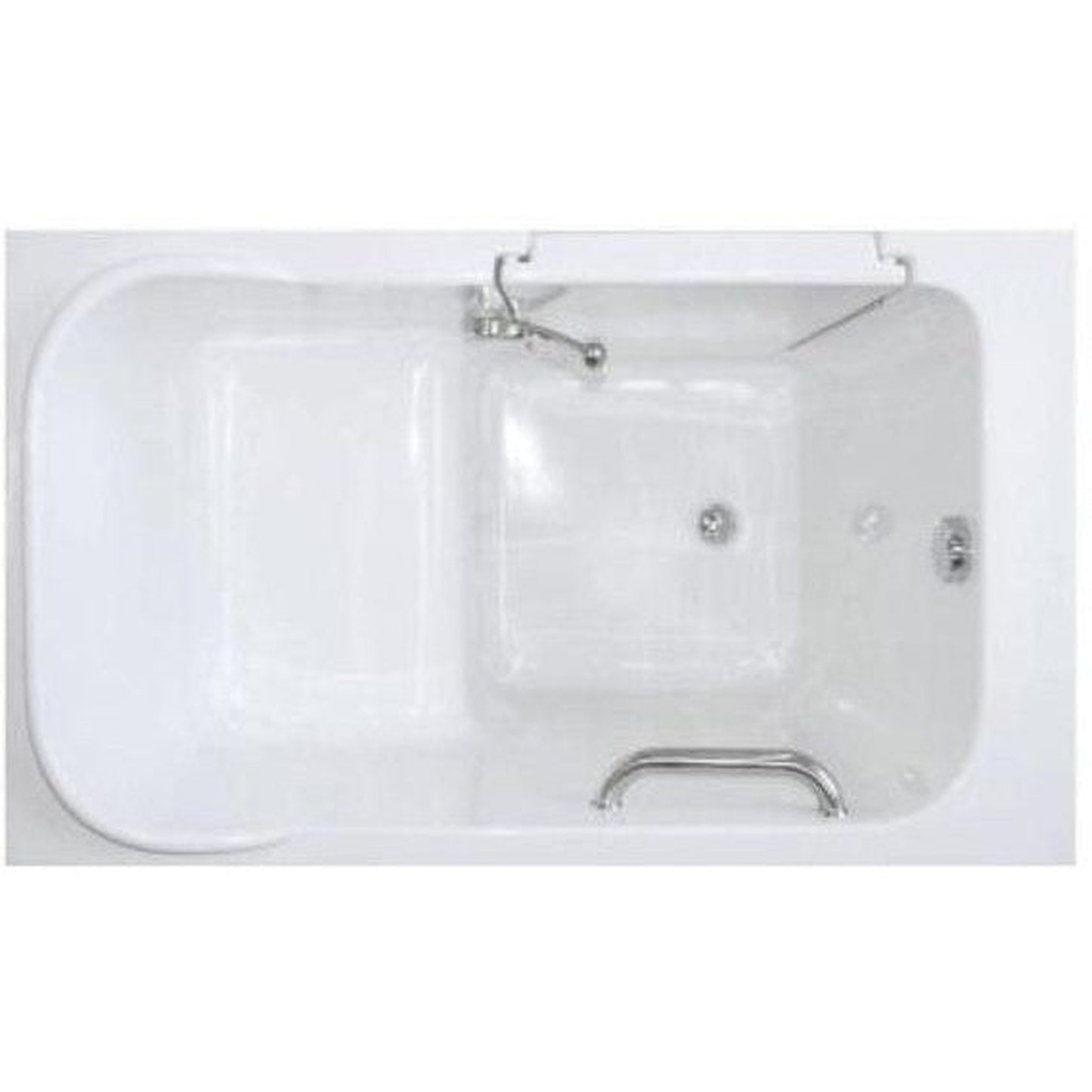Mobility Bathworks 28"W x 48"L x 40"H Walk-In Left Hand Soaker Tub