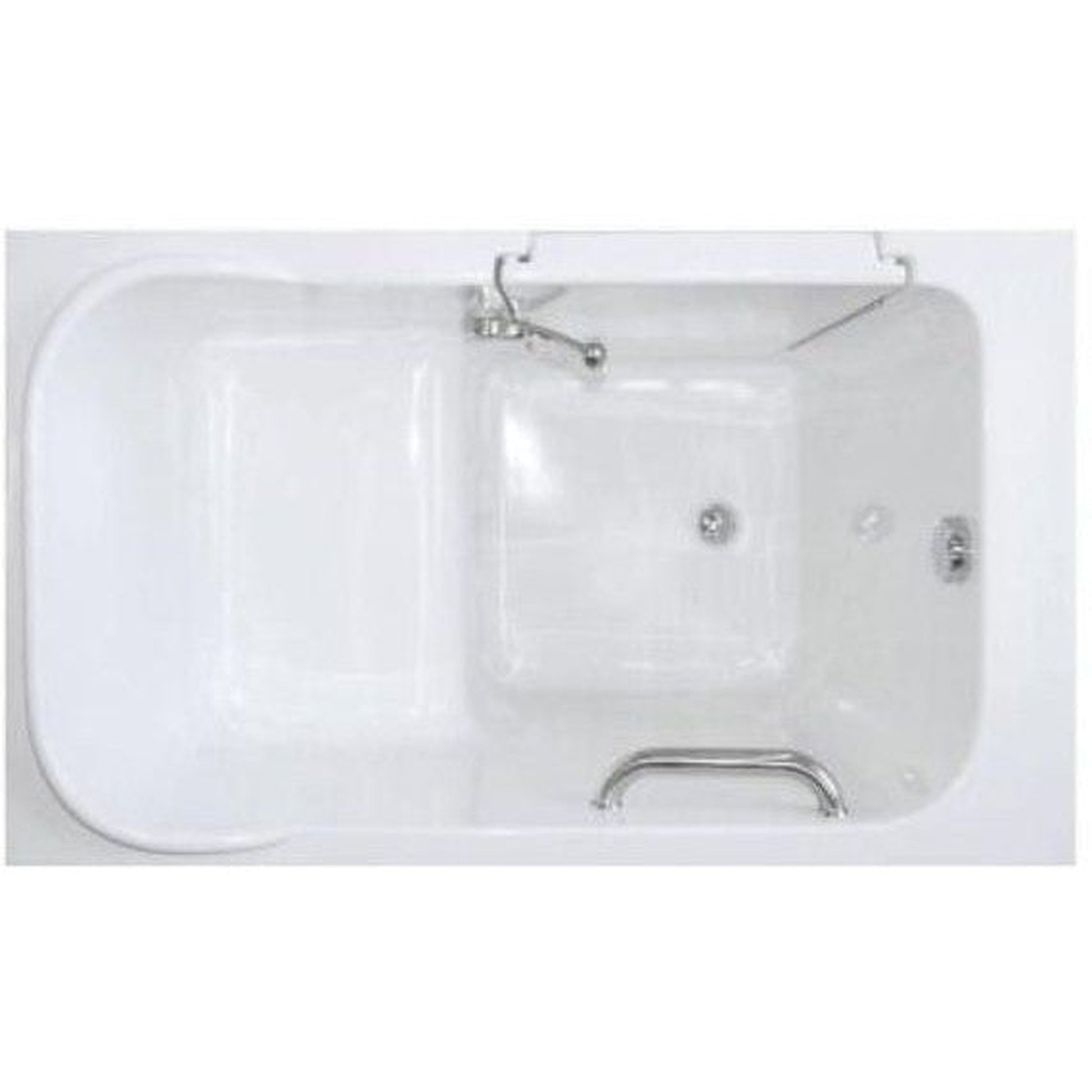 Mobility Bathworks 28"W x 48"L x 40"H Walk-In Left Hand Soaker Tub