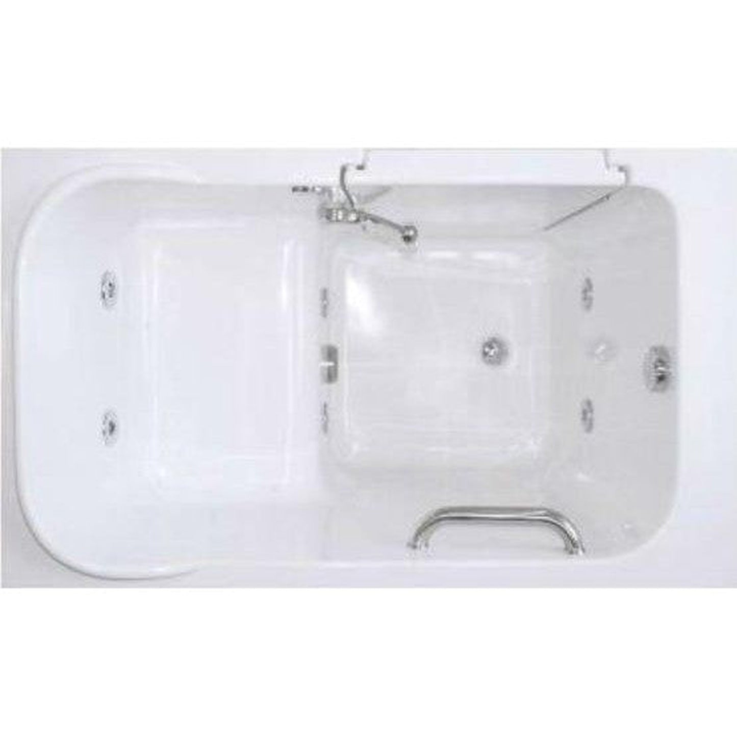 Mobility Bathworks 28"W x 48"L x 40"H Walk-In Left Hand Water Jetted Tub - White