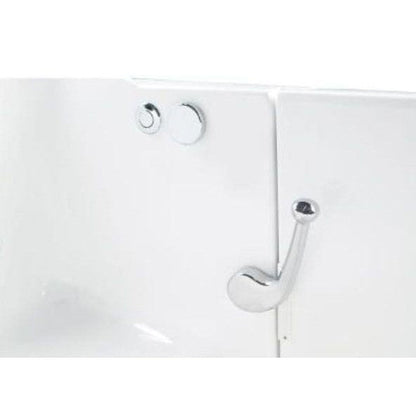 Mobility Bathworks 28"W x 48"L x 40"H Walk-In Left Hand Water Jetted Tub - White